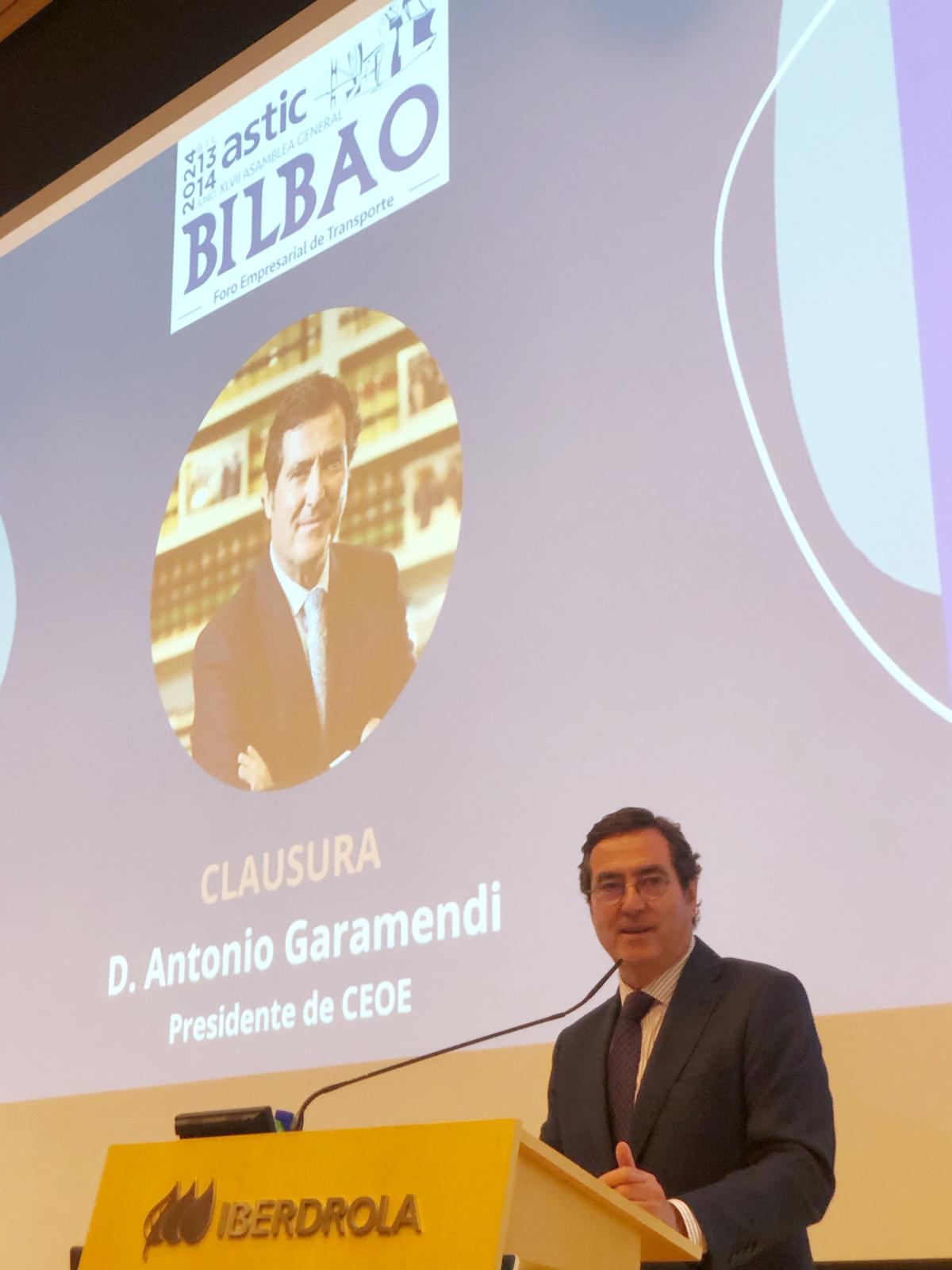 Antonio Garamendi (CEOE) en Foro Empresarial Transporte ASTIC_3jpg